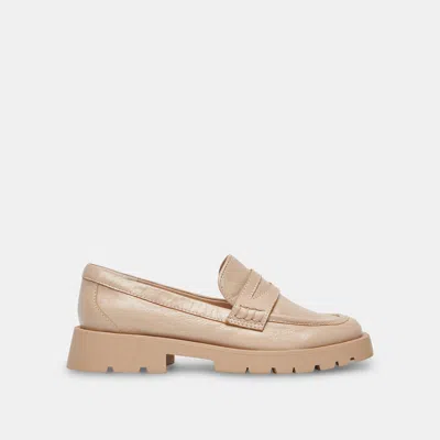 Recurate Elias Wide Flats Sesame Crinkle Patent - Re:vita
