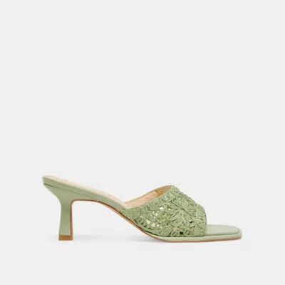 Dolce Vita Maylah Heels Sage Macrame In Green