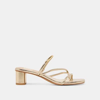 Dolce Vita Naira Heels Gold Metallic Stella