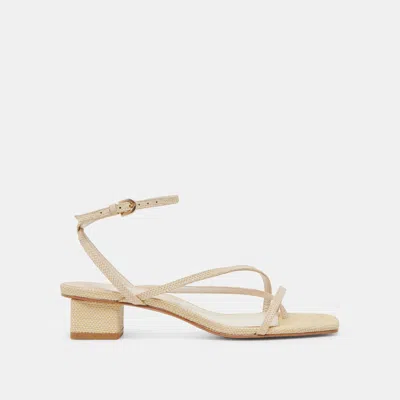 Dolce Vita Karlos Sandals Natural Woven Raffia In Multi