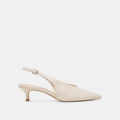 Dolce Vita Alenna Heels Bone Crinkle Patent In Neutral