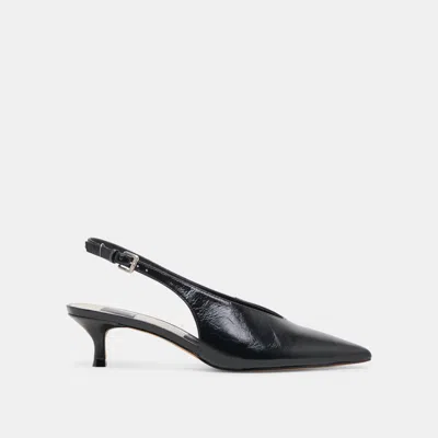 Dolce Vita Alenna Heels Midnight Crinkle Patent