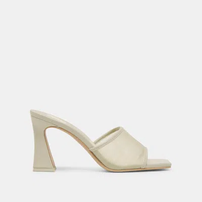 Dolce Vita Narda Heels Light Sage Mesh In Neutral