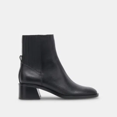 Recurate Linny H2o Wide Boots Black Leather - Re:vita