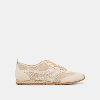 Dolce Vita Dream Bead Sneakers Natural Multi Burlap
