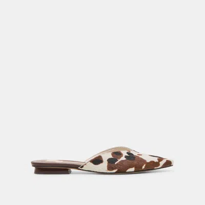 Dolce Vita Elm Flats Cocoa Taurus Calf Hair