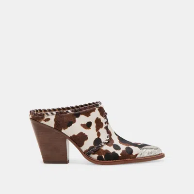 Dolce Vita Jolyn Heels Cocoa Taurus Calf Hair
