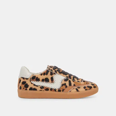 Dolce Vita Notice Stitch Sneakers Leopard Multi Calf Hair