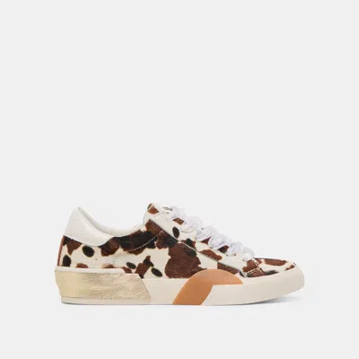 Dolce Vita Zina Sneakers Cocoa Taurus Calf Hair