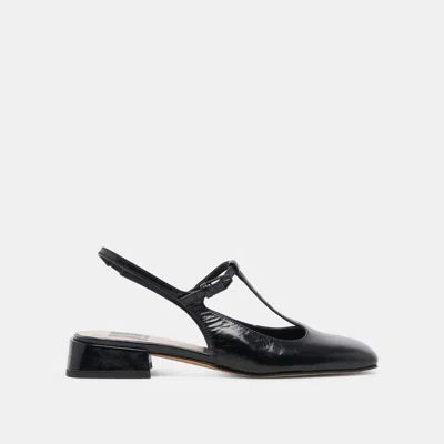 Recurate Deidra Flats Midnight Crinkle Patent Leather - Re:vita