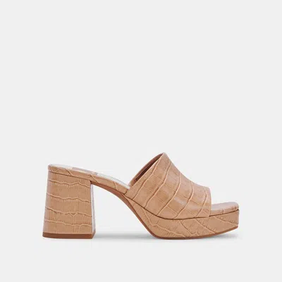 Recurate Marsha Heels Cafe Embossed Stella - Re:vita