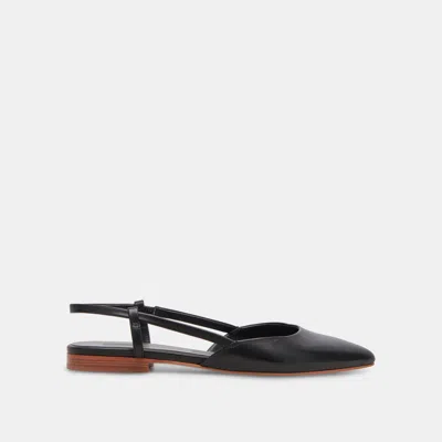 Recurate Narah Flats Black Leather - Re:vita