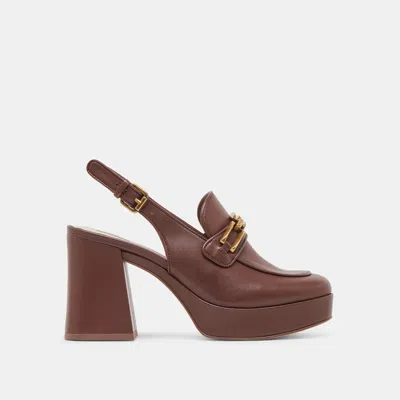 Recurate Sirus Heels Chocolate Leather - Re:vita