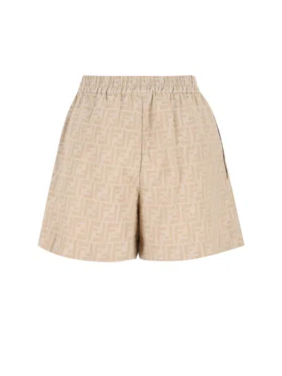Fendi Elastic Waist Shorts