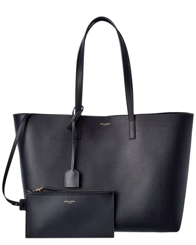 Saint Laurent Dnu Inv  E/w Leather Shopper Tote