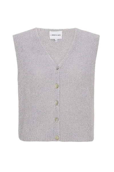 Americandreams Women's Telma Vest Light Grey