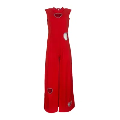 Laura Citron Women's Red / Pink Annabel Jumpsuit