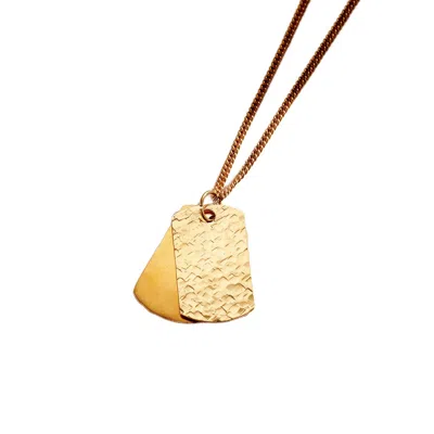 Posh Totty Designs Gold Men's Double Dog Tag Necklace