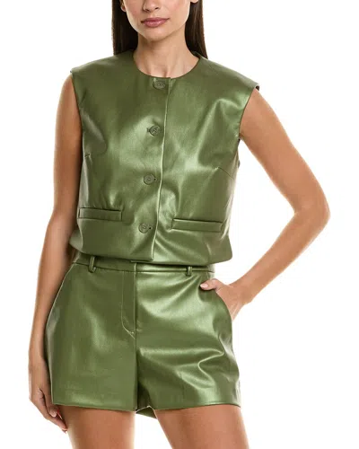 Kenneth Cole Boxy Vest In Green