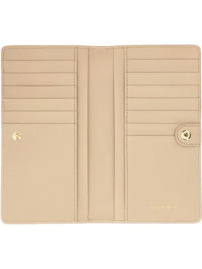 Ferragamo Gancini Wallet With Signature Embellishment