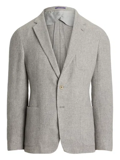 Ralph Lauren Hadley Hand-tailored Cashmere Jacket In Gray