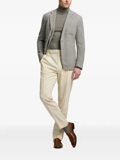 Ralph Lauren Hadley Hand-tailored Cashmere Jacket In Gray