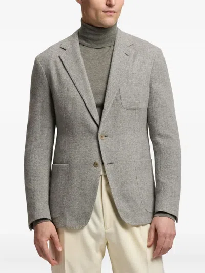 Ralph Lauren Hadley Hand-tailored Cashmere Jacket In Gray