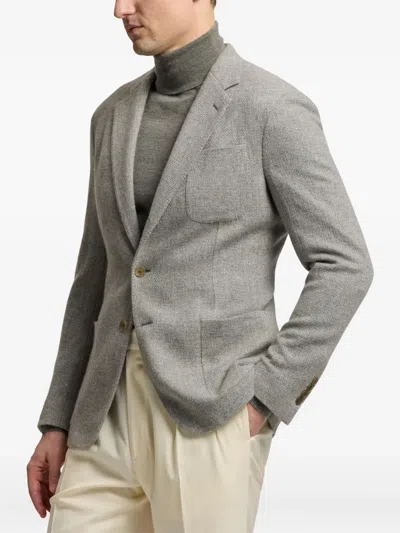 Ralph Lauren Hadley Hand-tailored Cashmere Jacket In Gray