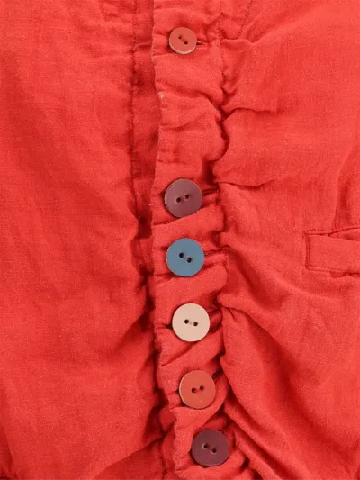 Undercover Linen Jacket In Red