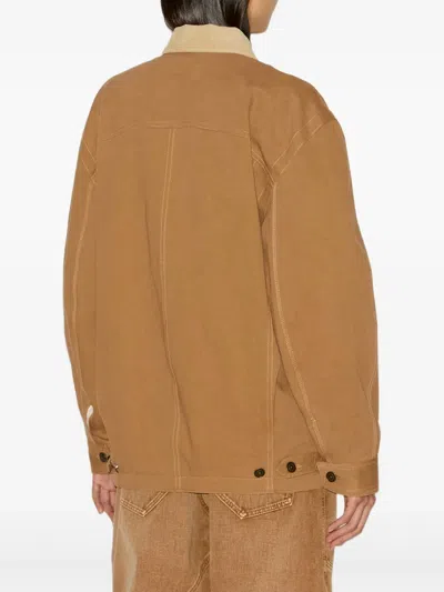 Isabel Marant Long Sleeve Casual Jacket In Brown