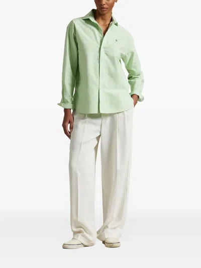 Polo Ralph Lauren Logo-embroidered Shirt In Green