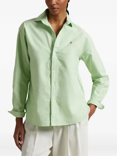 Polo Ralph Lauren Logo-embroidered Shirt In Green