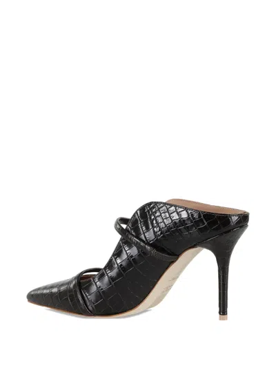 Malone Souliers 85mm Maureen Crocodile-effect Pointed-toe Mules