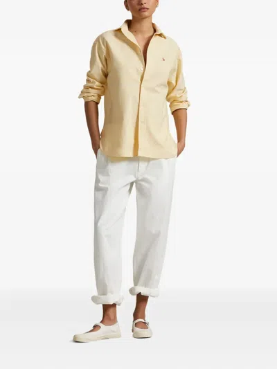 Polo Ralph Lauren Cotton Button-up Shirt In Yellow