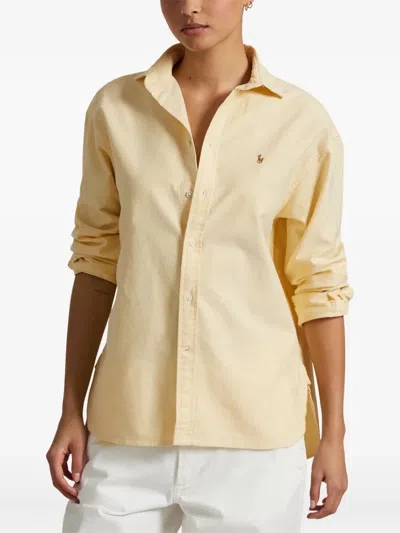 Polo Ralph Lauren Cotton Button-up Shirt In Yellow