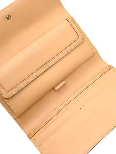 Pre-owned Louis Vuitton 2004 Monogram Porte Tresor Wallet In White