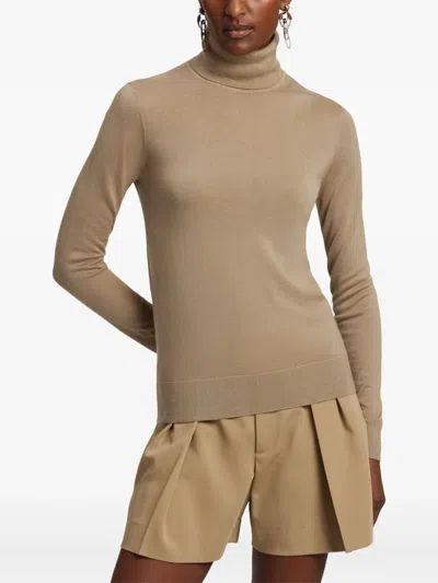 Ralph Lauren Roll-neck Cashmere Sweater In Brown