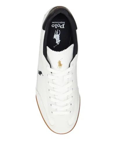 Polo Ralph Lauren Hester Leather-panel Trainers In White
