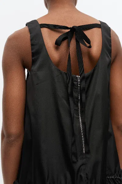 Ganni Zip-fastening Pocket Mini Dress In Black