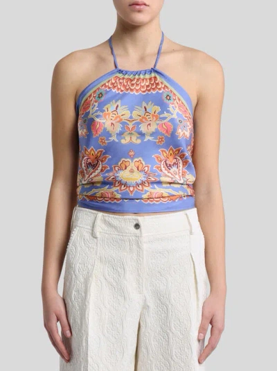 Etro Printed Silk Top