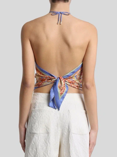 Etro Printed Silk Top