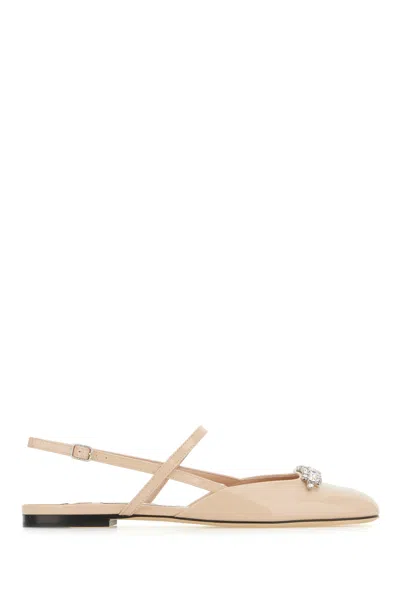 Jimmy Choo Crystal-embellished Ballet Flats