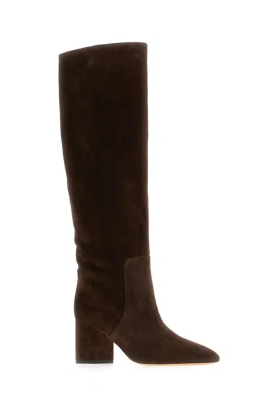 Paris Texas Chocolate Suede Anja Boots
