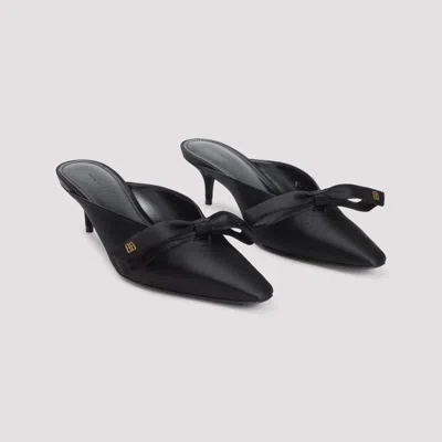 Balenciaga Black Slip On Mules In Black