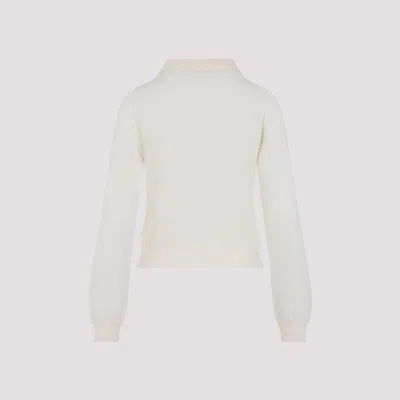 Marni Collared Cotton Knitwear Cardigan In Neutral