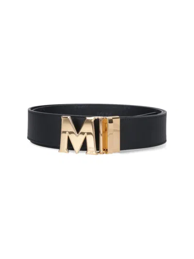 Mcm Reversible Belt Claus M In Black