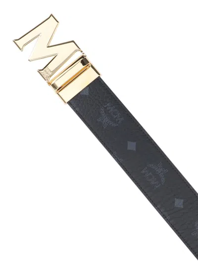 Mcm Reversible Belt Claus M In Black