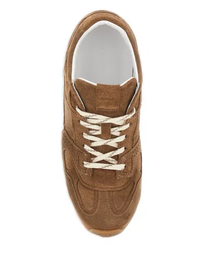 Alohas Tb.56 Suede Cream Leather Sneakers In Brown