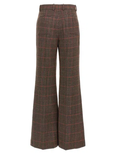 Chloé Check Wool Pants