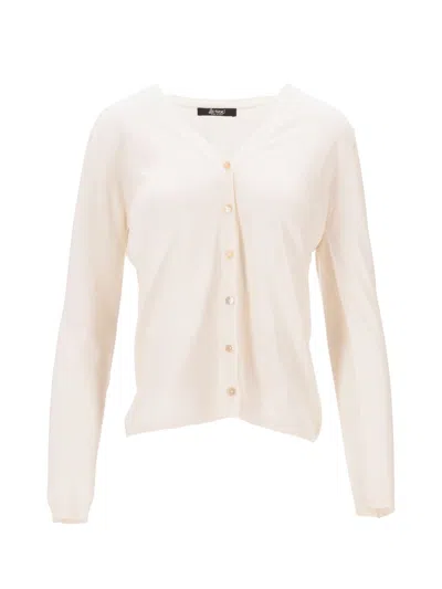La Rose Cardigan Knit White In Neutral